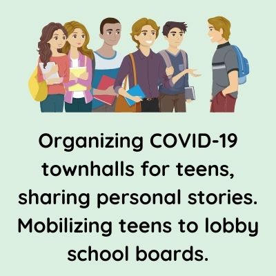 teen townhalls for COVID