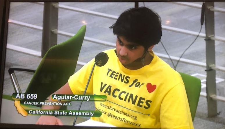Arin Parsa testifying in support of AB 659