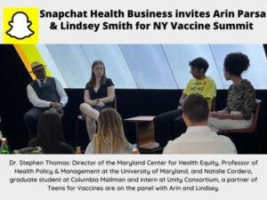 Snapchat Health Business invites Arin Parsa & Lindsey Smith for NY Vaccine Summit