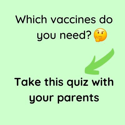 CDC Vaccine Quiz for Teens and Parents