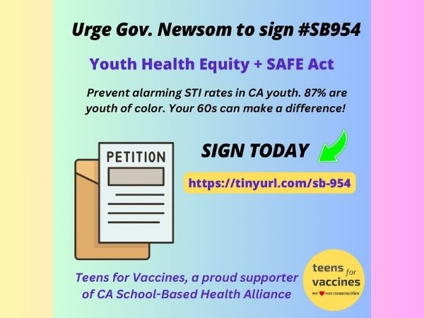 SB 954  YHES Menjivar - Teens for Vaccines