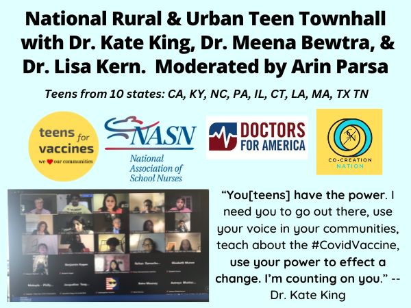 National Rural Urban Teen Townhall - Arin Parsa NASN Doctors for America